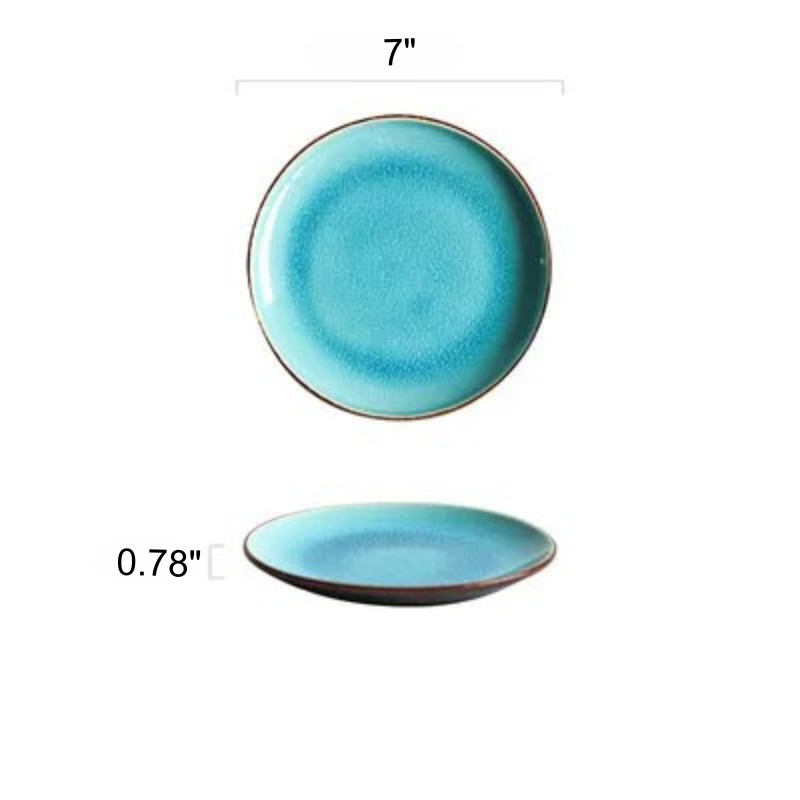 Ice Cracking Glaze Ceramic Tableware Plate Bowl Tea Cup Dinnerware