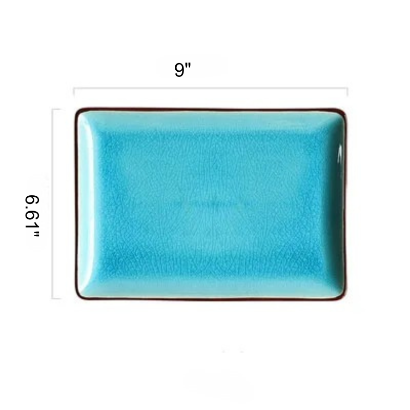 Ice Cracking Glaze Ceramic Tableware Plate Bowl Tea Cup Dinnerware
