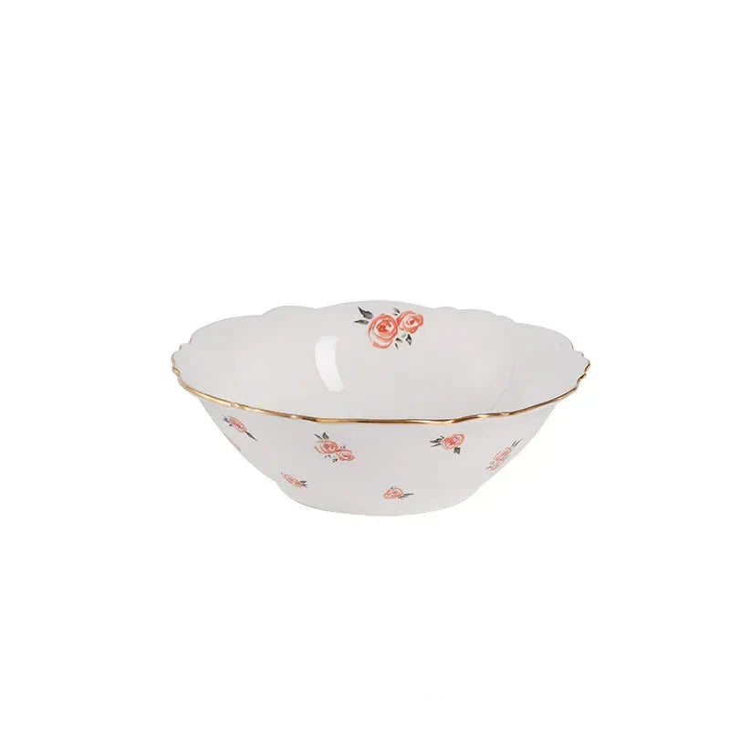 Kawaii Scoop Plate Ceramic Bowl Salad Spoon Steak Plate Dinnerware