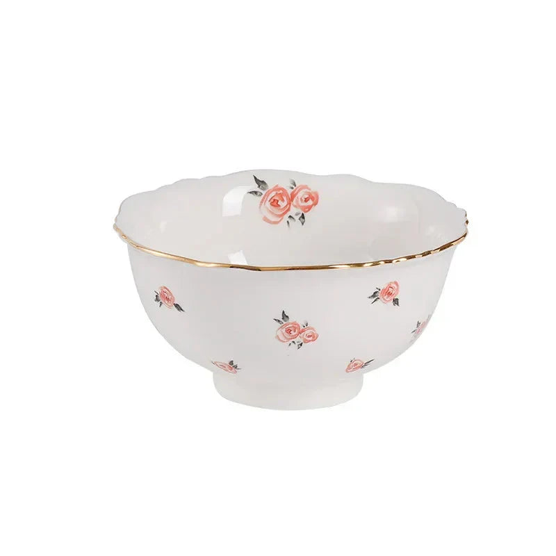 Kawaii Scoop Plate Ceramic Bowl Salad Spoon Steak Plate Dinnerware