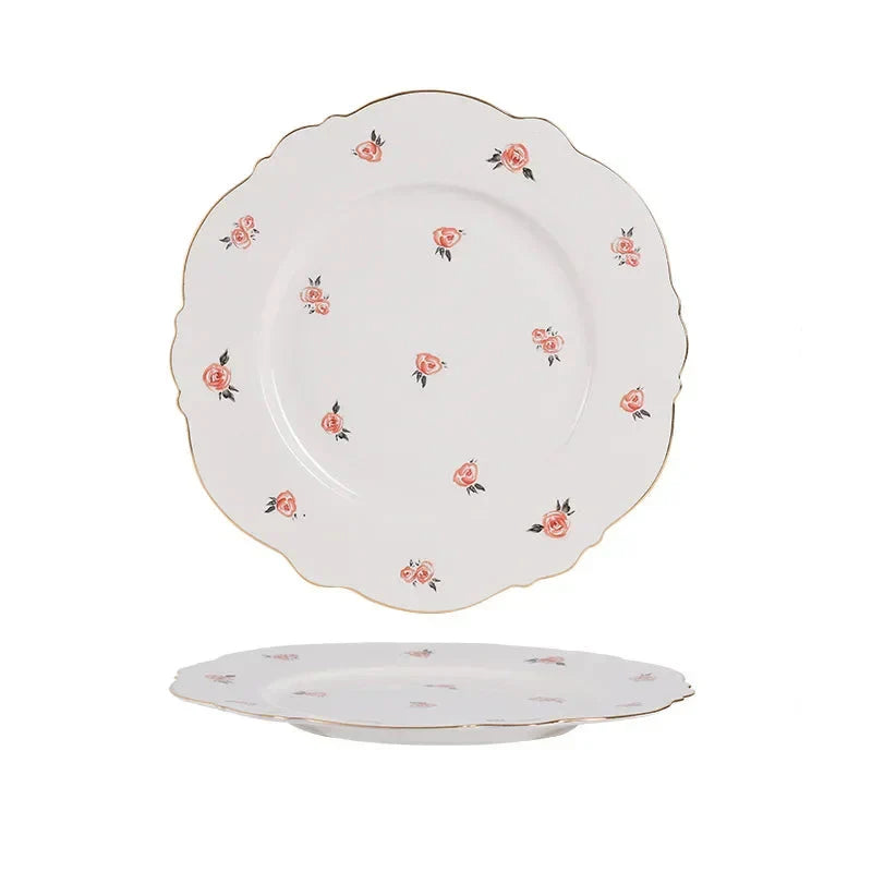 Kawaii Scoop Plate Ceramic Bowl Salad Spoon Steak Plate Dinnerware