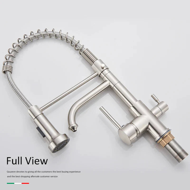 Kitchen Filtered Faucet Water Tap Purifier Faucet Dual Sprayer Tap