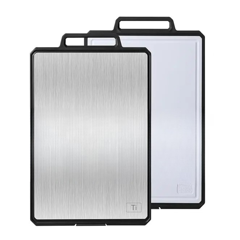 Large Titanium Cutting Boards Non Toxic Chopping Board with Handle