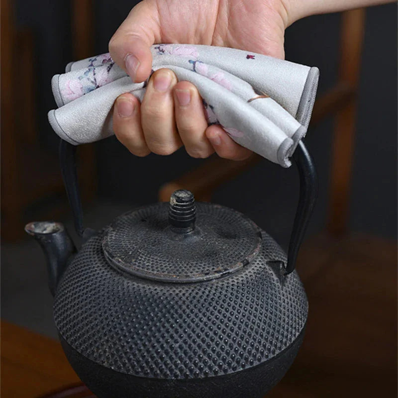 Leaf Tea Towel Suede Table Mat Dishcloth Table Napkins Lotus Accessory