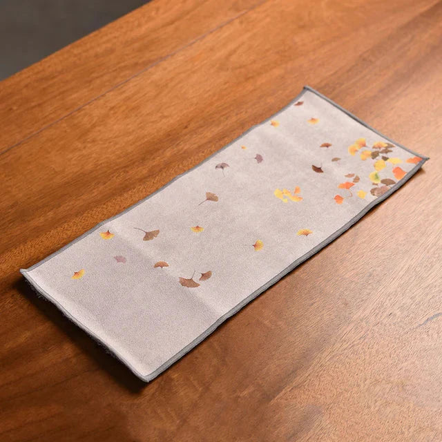 Leaf Tea Towel Suede Table Mat Dishcloth Table Napkins Lotus Accessory