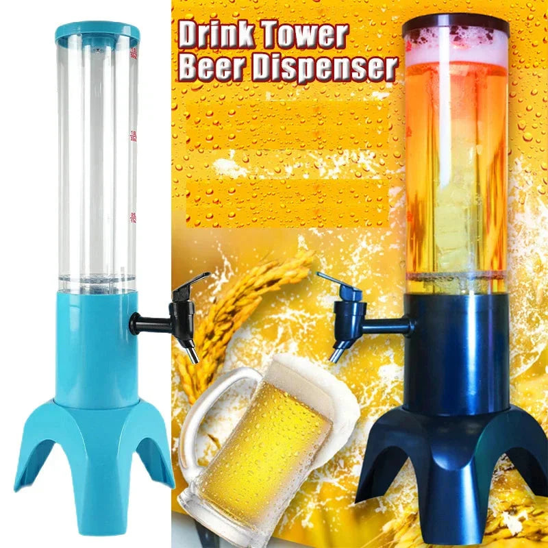 Luminous Beer Tower Drink Dispenser Beer Barrel Mimosa Tower with Light