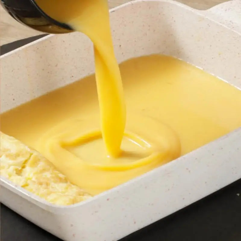 Maifan Stone Non stick Square Fry Egg Pan Gas Stove Cookware