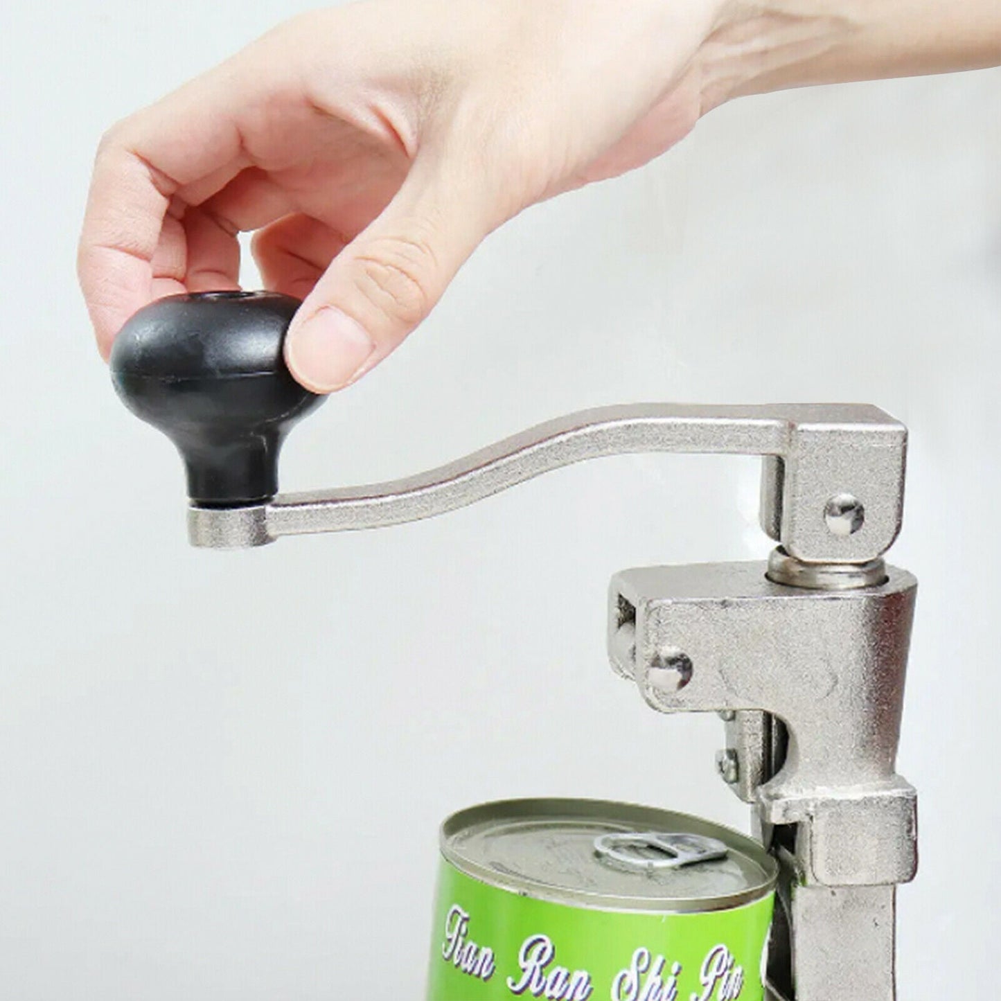 Manual Can Opener with Plated Steel Base for Kitchen Commercial