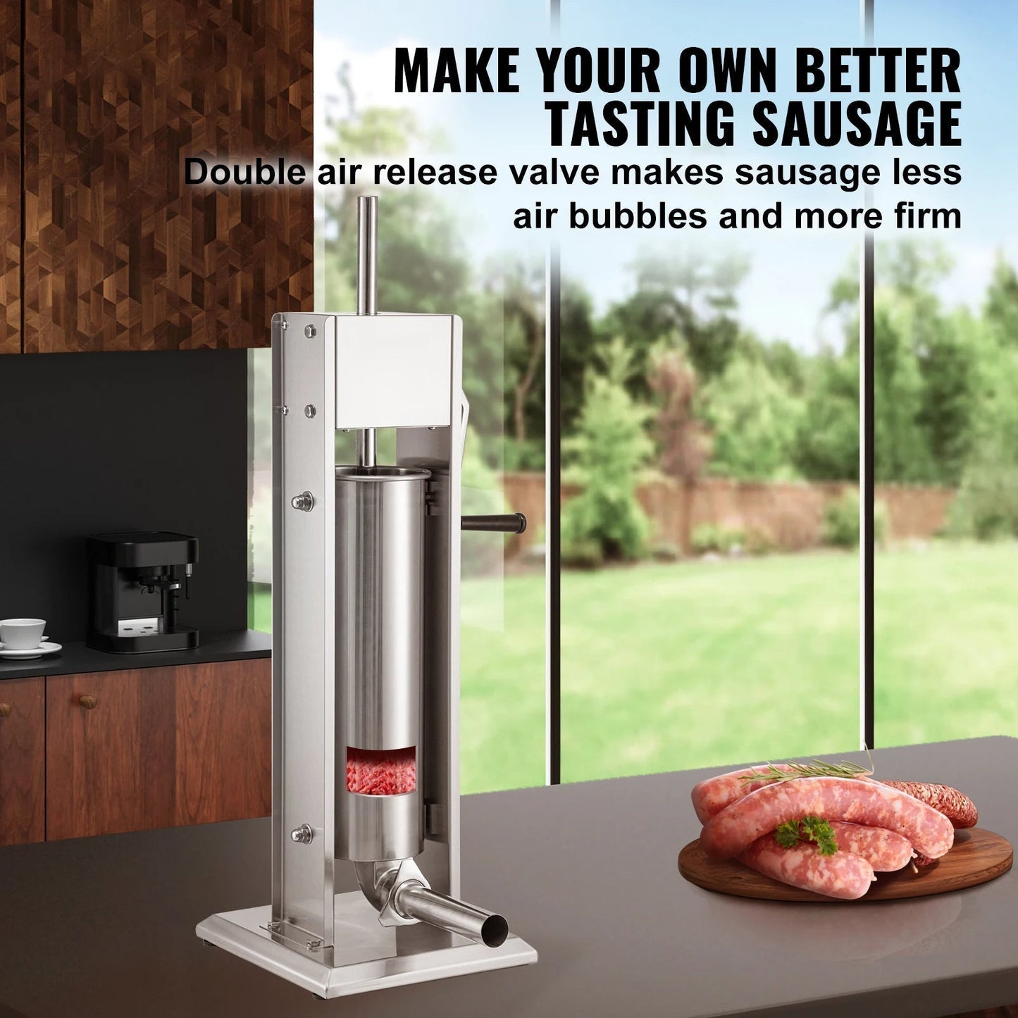 Manual Commercial Sausage Stuffer Stainless Steel Sausage Vertical Maker