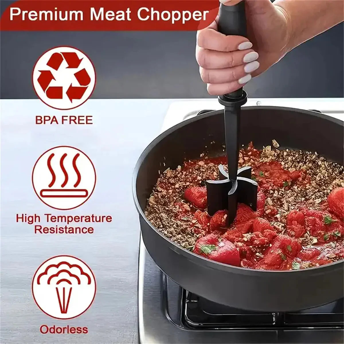 Meat Chopper Meat Shredder Heat Resistant Suitable For Hamburger Meat