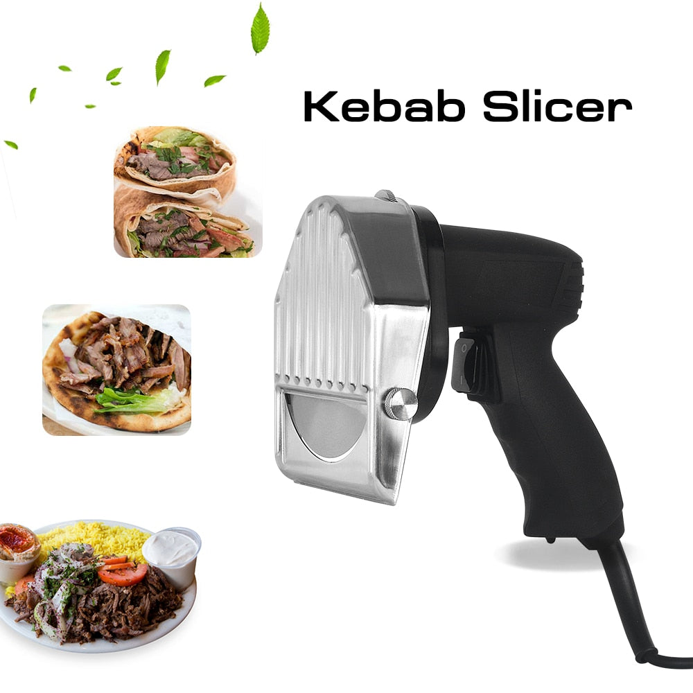 Meat Slicer Automatic Shawarma Kebab Slicer Electric Barbecue Knife