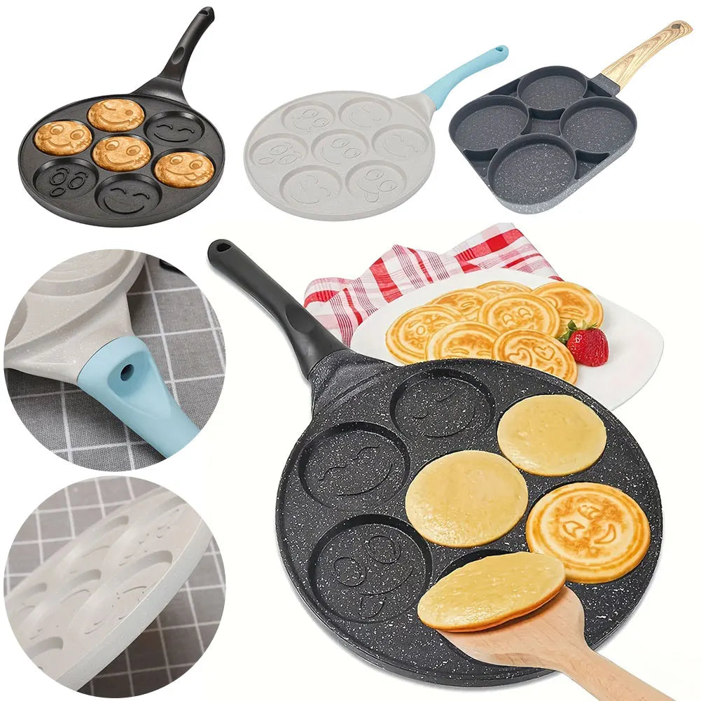 Medical Stone Frying Pan Non stick Breakfast Maker Flat Bottom Pan