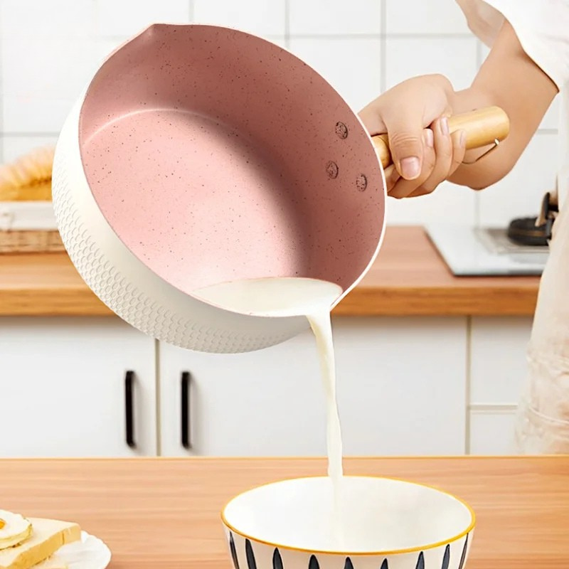 Medical Stone Saucepan With Lid Kitchen Nonstick Pan Pots Cookware