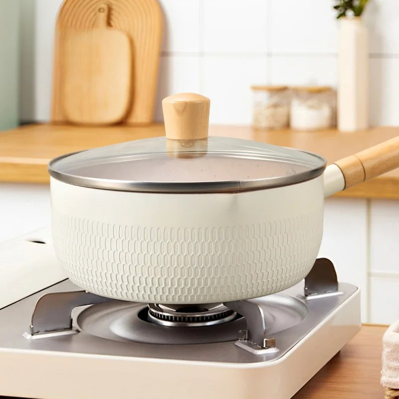 Medical Stone Saucepan With Lid Kitchen Nonstick Pan Pots Cookware