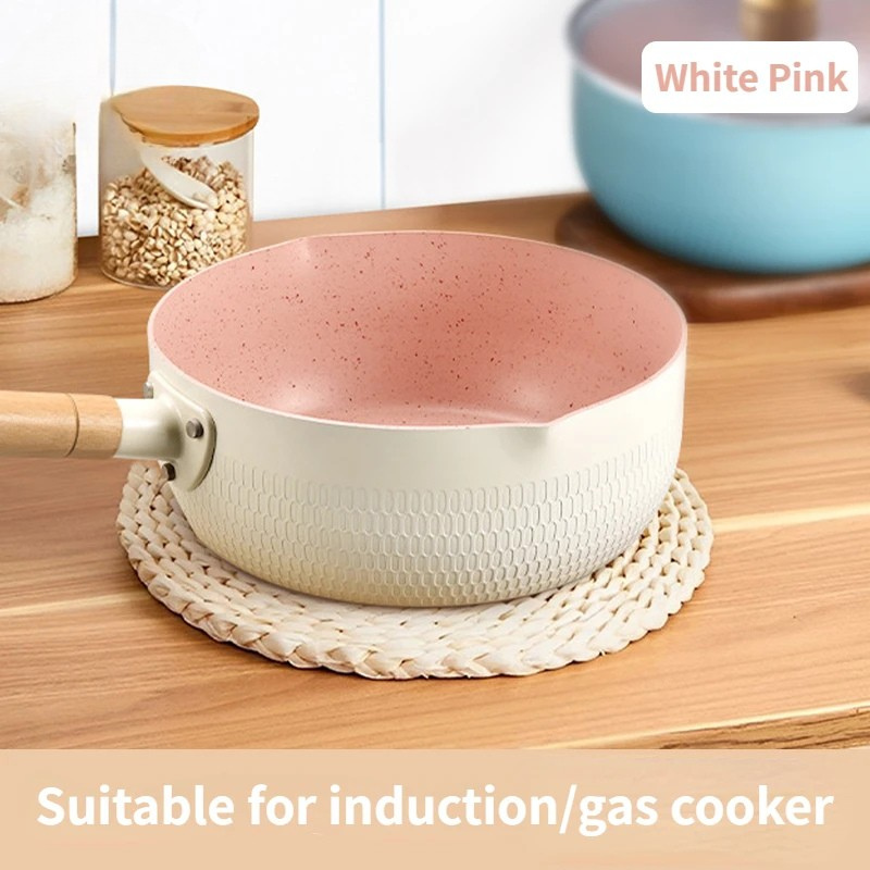 Medical Stone Saucepan With Lid Kitchen Nonstick Pan Pots Cookware