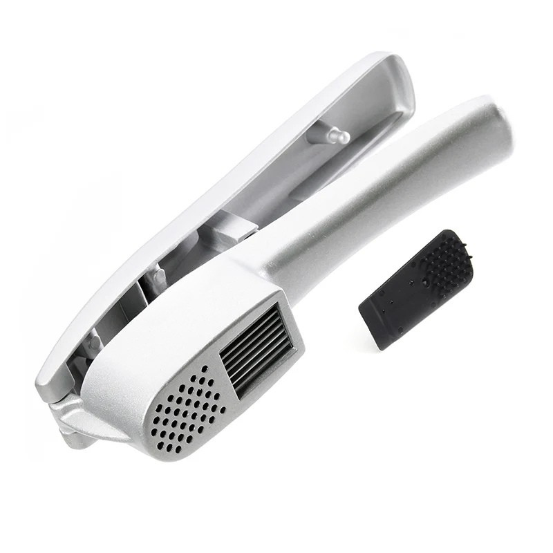 Multifunction Aluminum Garlic Press Set with Silicone Tube Roller