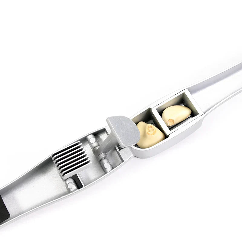 Multifunction Aluminum Garlic Press Set with Silicone Tube Roller