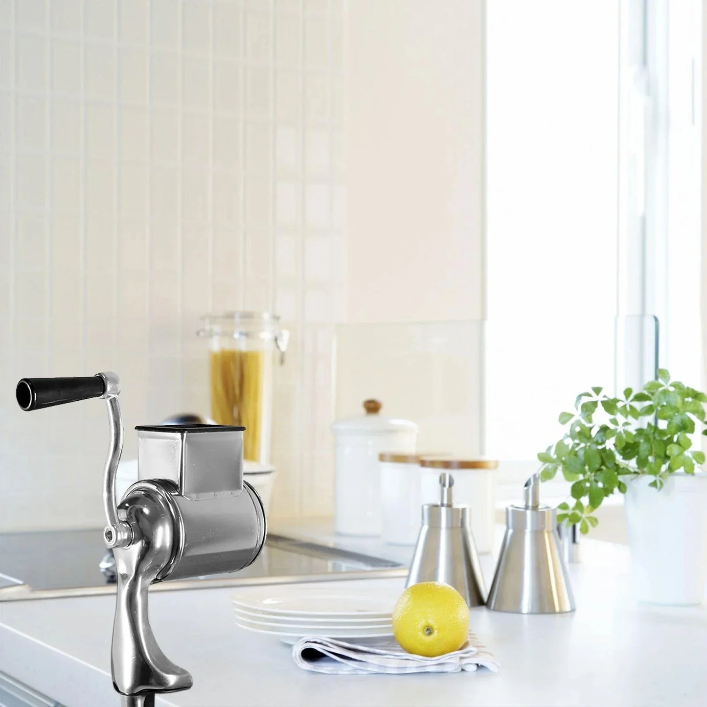 Multifunctional Vegetable Cutter Stainless Steel Manual Rotary Grater