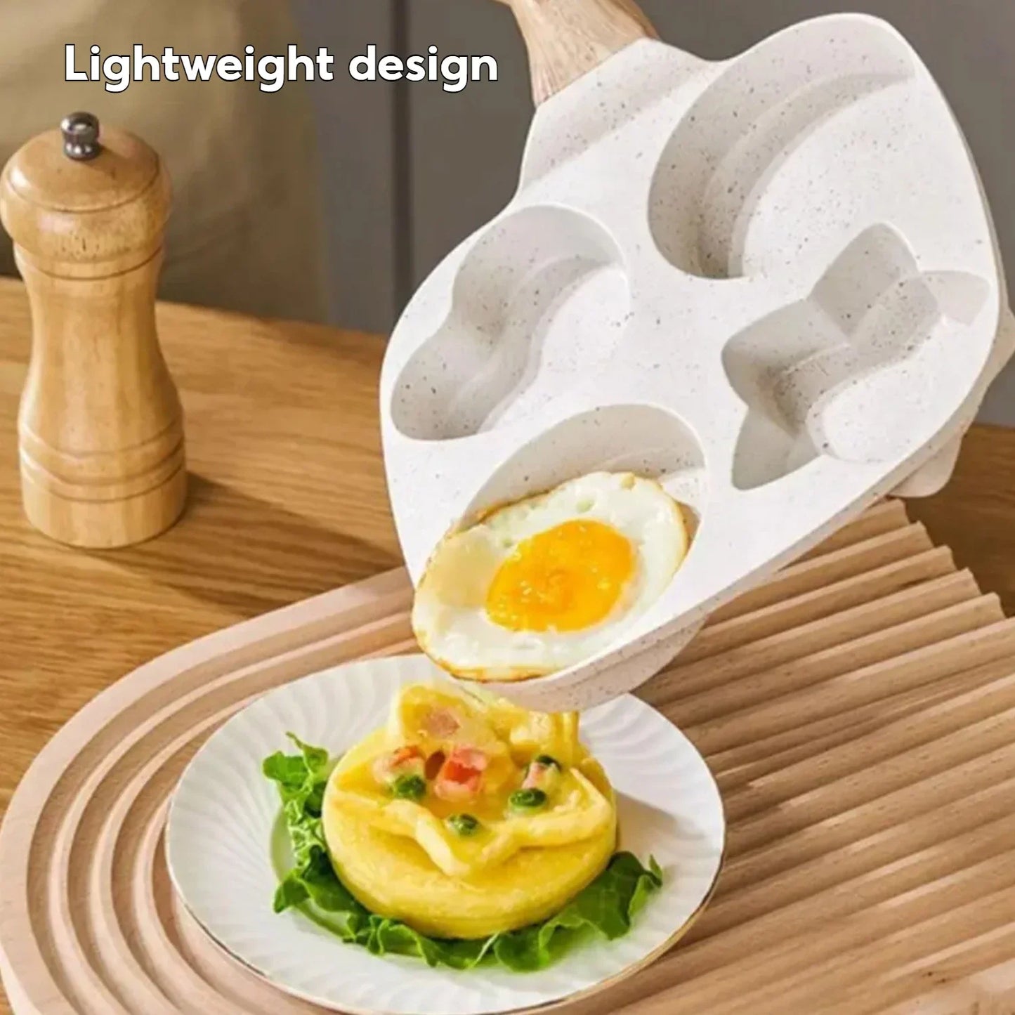 Non stick Mini Breakfast Frying Pan Medical Stone Three shapes