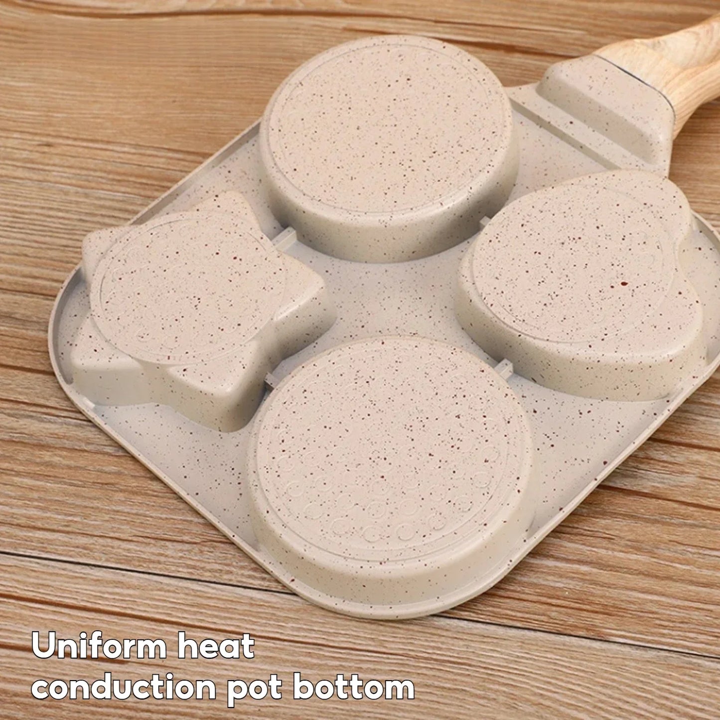 Non stick Mini Breakfast Frying Pan Medical Stone Three shapes