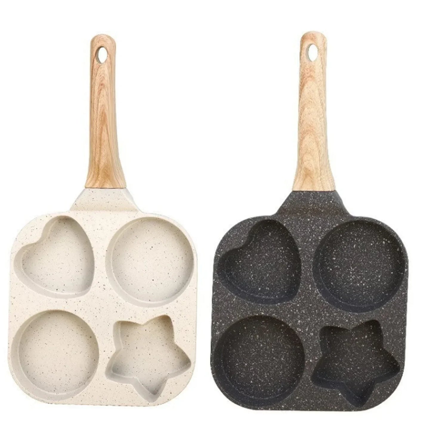 Non stick Mini Breakfast Frying Pan Medical Stone Three shapes