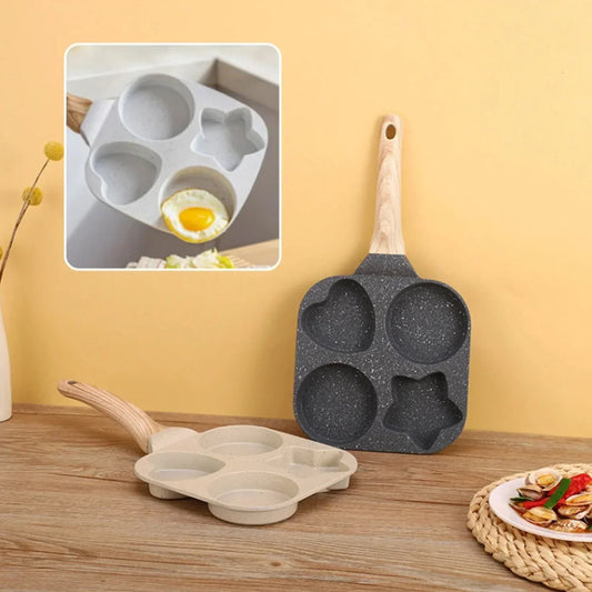 Non stick Mini Breakfast Frying Pan Medical Stone Three shapes