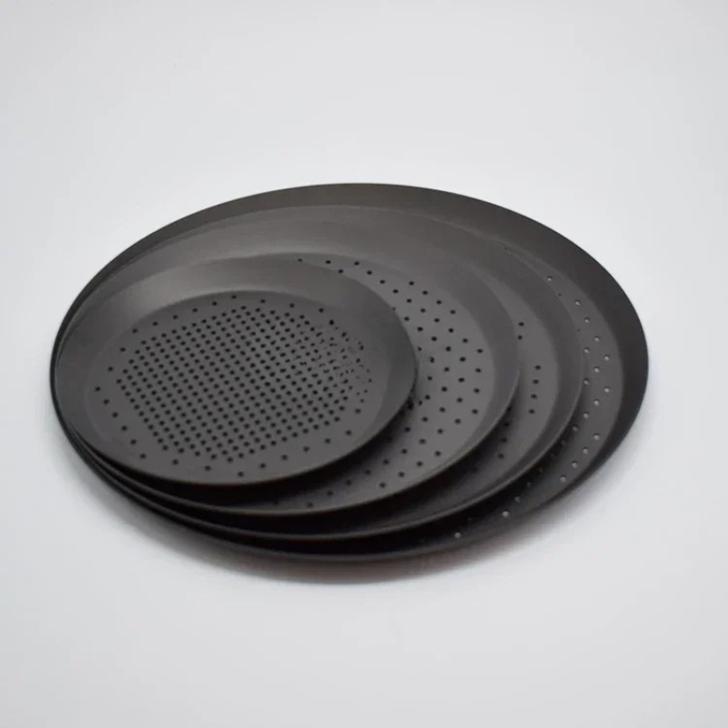Nonstick Pizza Baking Pan Tray Plate Holder Pizza Screen Pan Metal Net