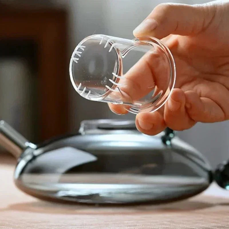 Nordic Style Heat Resistant Glass Tea Kettle with Infuser Teapot Set