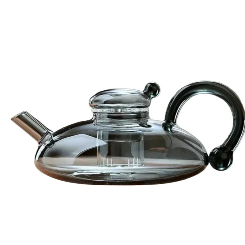 Nordic Style Heat Resistant Glass Tea Kettle with Infuser Teapot Set