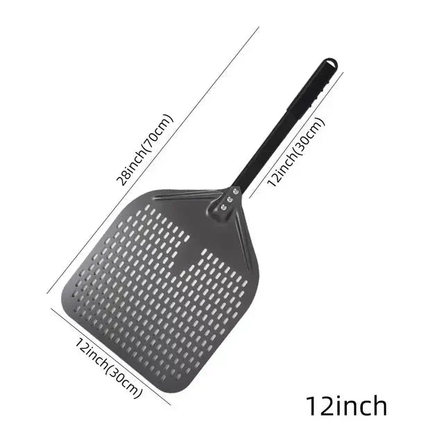 Perforated Shovel Paddle Pizza Oven Turning Peel Hard Anodized Pizza Tool