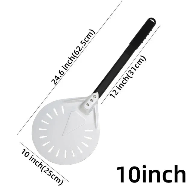 Pizza Shovel Turning Paddle Round Pizza Tool Wooden Handle Nonstick