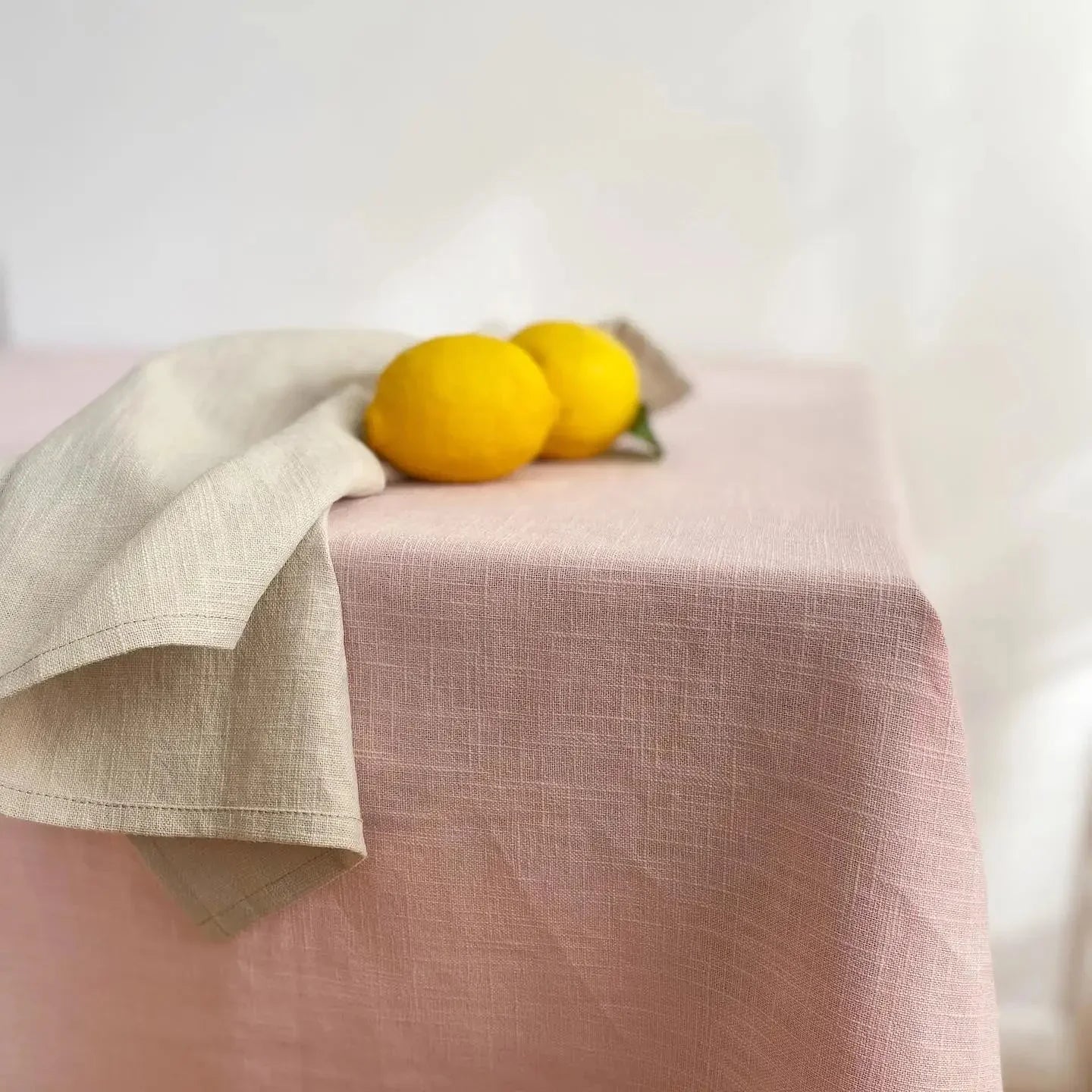 Pure Linen Napkin Cloth Soft Comfortable Fabric Reusable Kitchen Accessory