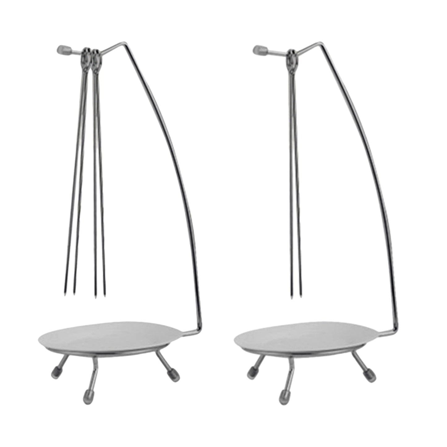 Roaster Rack Camping Cookware Vertical BBQ Skewer Barbecue Tools