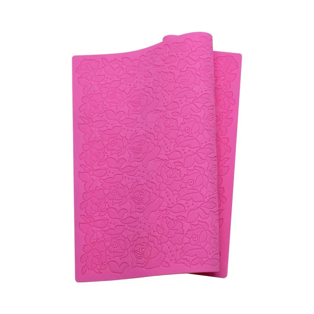 Rose Flower Lace Mold Cake Border Decoration Fondant Baking Decorating