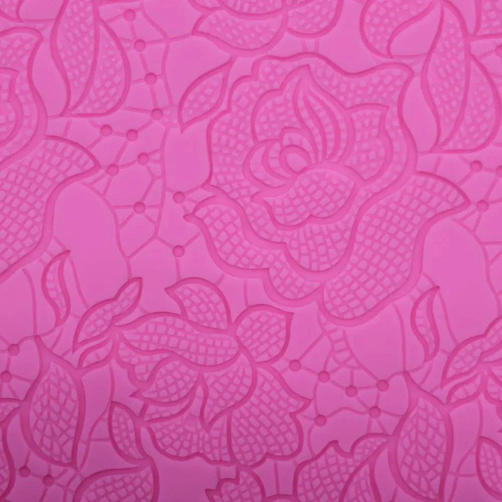 Rose Flower Lace Mold Cake Border Decoration Fondant Baking Decorating