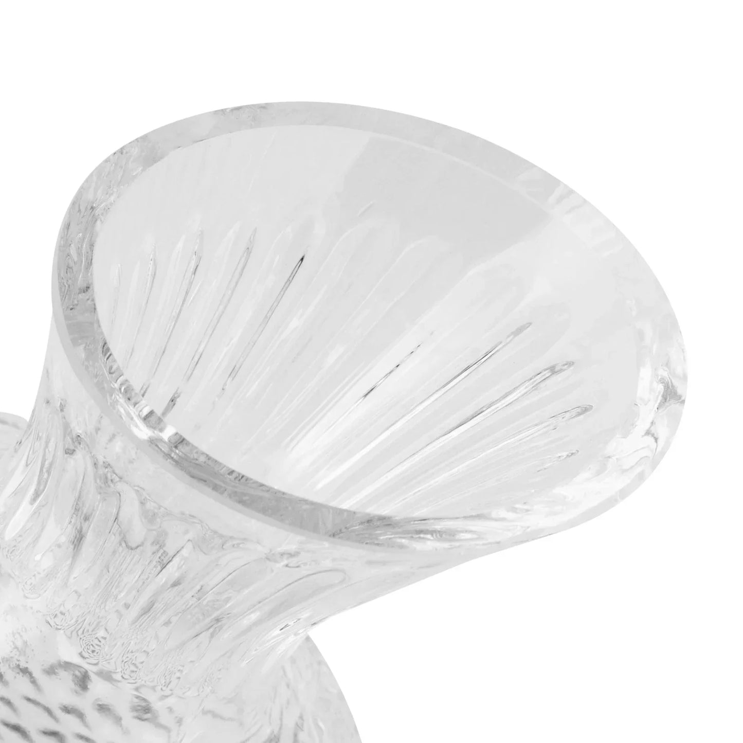 Rotating Crystal Glass Red Wine Decanter with Stainless Steel Base