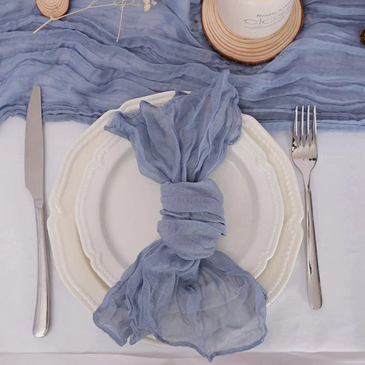 Set of 50 Gauze Cheesecloth Napkin Dinner Cloth Napkins Wrinkled Cloth