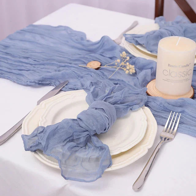 Set of 50 Gauze Cheesecloth Napkin Dinner Cloth Napkins Wrinkled Cloth