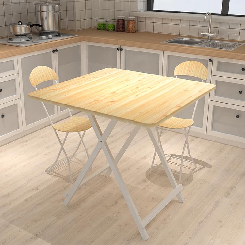 Simple Four Square Folding Home Dining Table