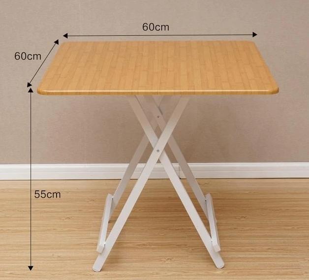 Simple Four Square Folding Home Dining Table