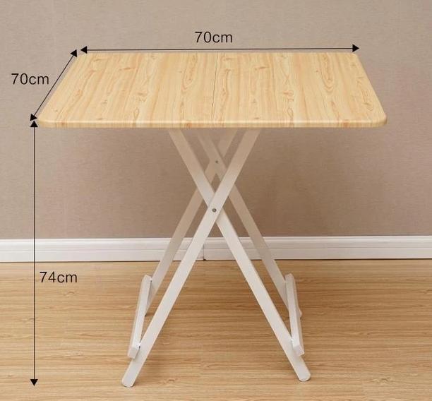 Simple Four Square Folding Home Dining Table