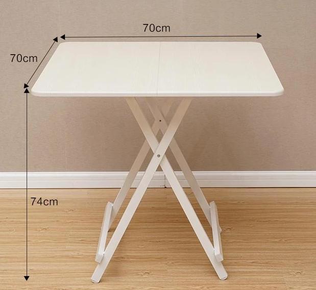 Simple Four Square Folding Home Dining Table