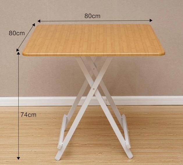 Simple Four Square Folding Home Dining Table