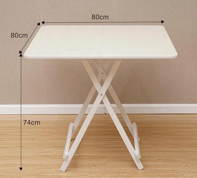 Simple Four Square Folding Home Dining Table