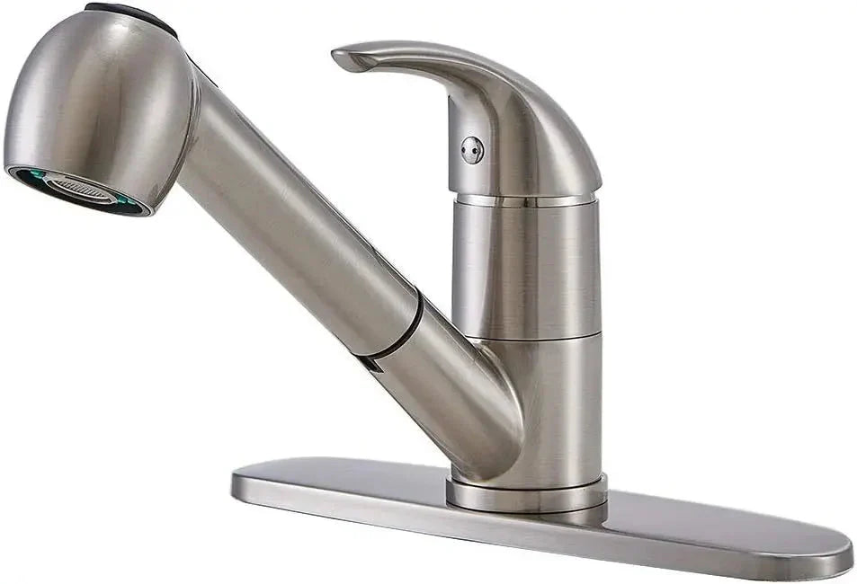 Single Handle Stainless Steel Pull Out Sprayer Bar Kitchen Faucet