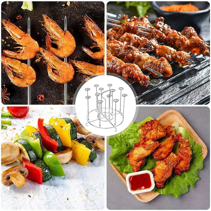Skewer Stand Air Fryer Accessory Grill Dehydrator Rack BBQ Grill
