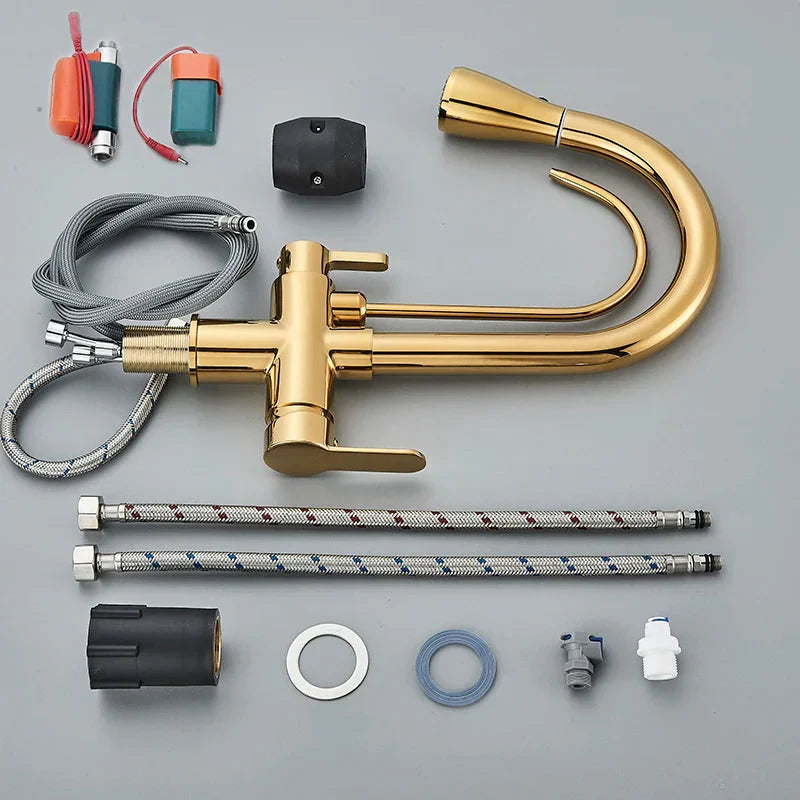 Smart Sensor Pure Water Kitchen Faucet 2 Model Spout Taps Deck Mount