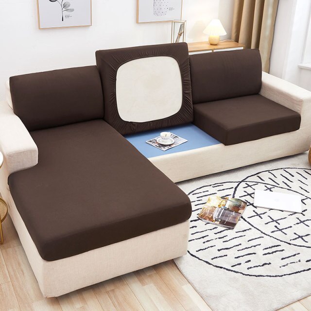 Sofa Seat Cover Solid Color Cushion Covers Couch Backrest Slipcover