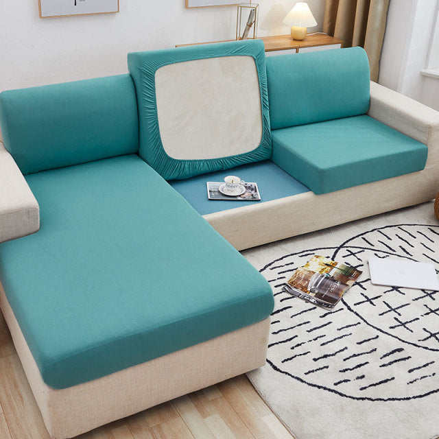 Sofa Seat Cover Solid Color Cushion Covers Couch Backrest Slipcover