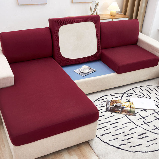 Sofa Seat Cover Solid Color Cushion Covers Couch Backrest Slipcover